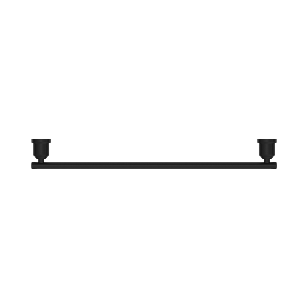 An image of Nero Tapware York Single Towel Rail 600mm Matte Black