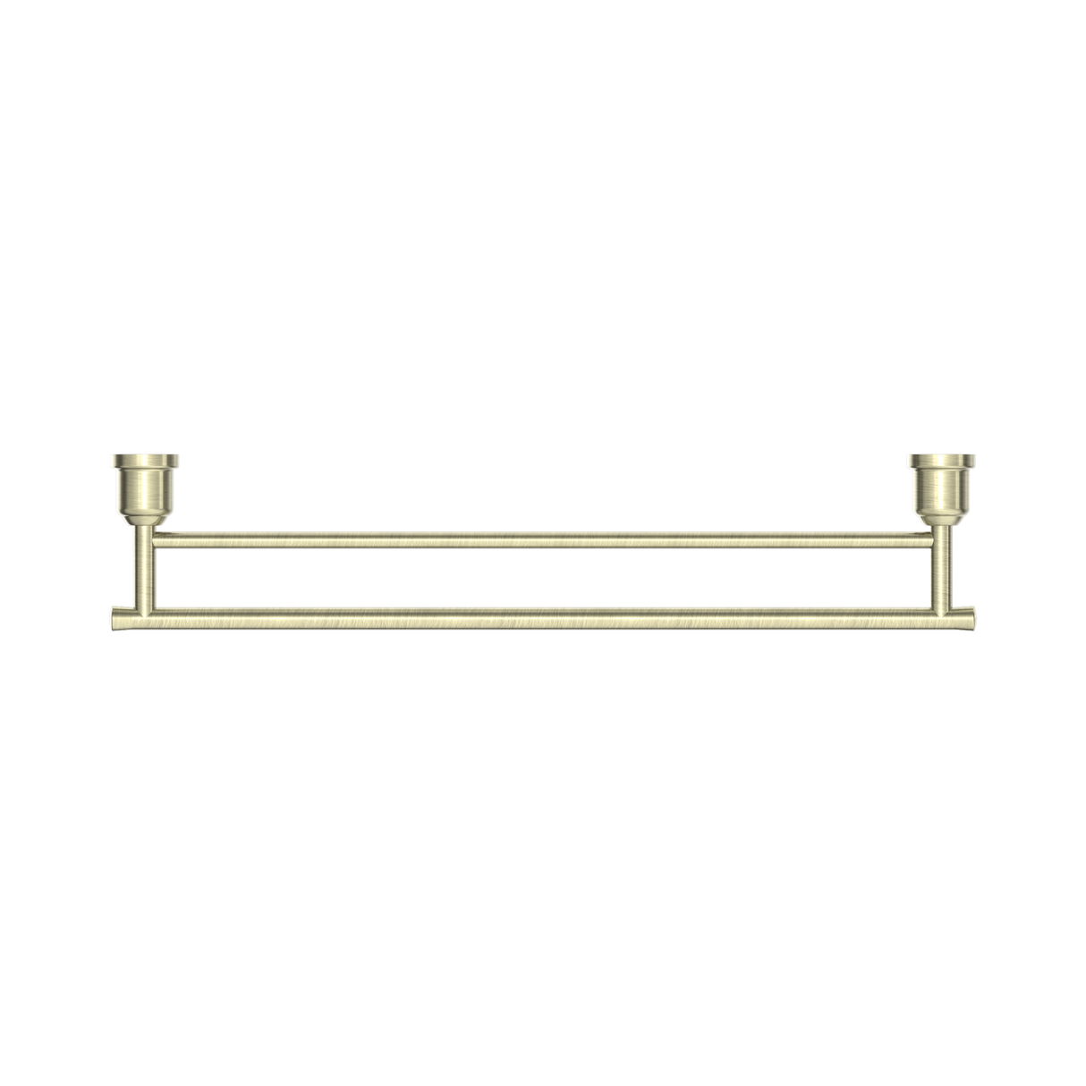 An image of Nero Tapware York Double Towel Rail 600mm Aged Brass