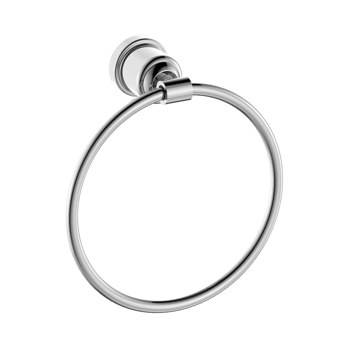 An image of Nero Tapware York Towel Ring Chrome