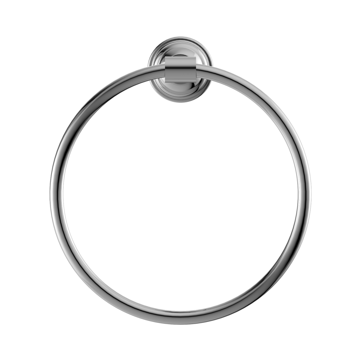 An image of Nero Tapware York Towel Ring Chrome