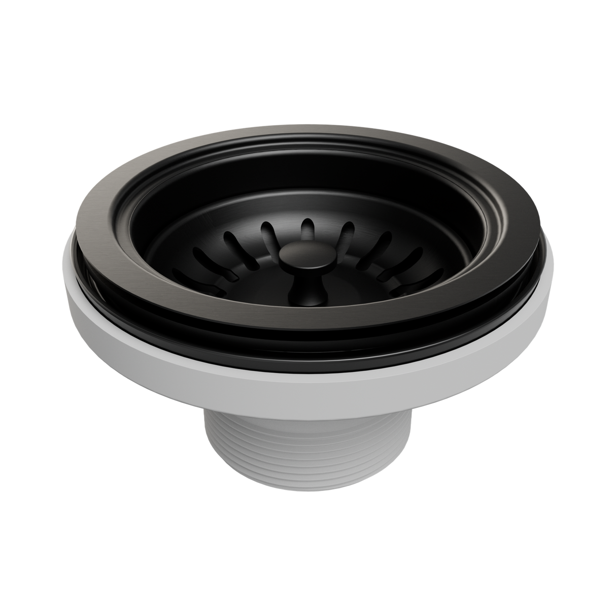 An image of Nero Tapware Kitchen Sink Basket Waste PVD Black