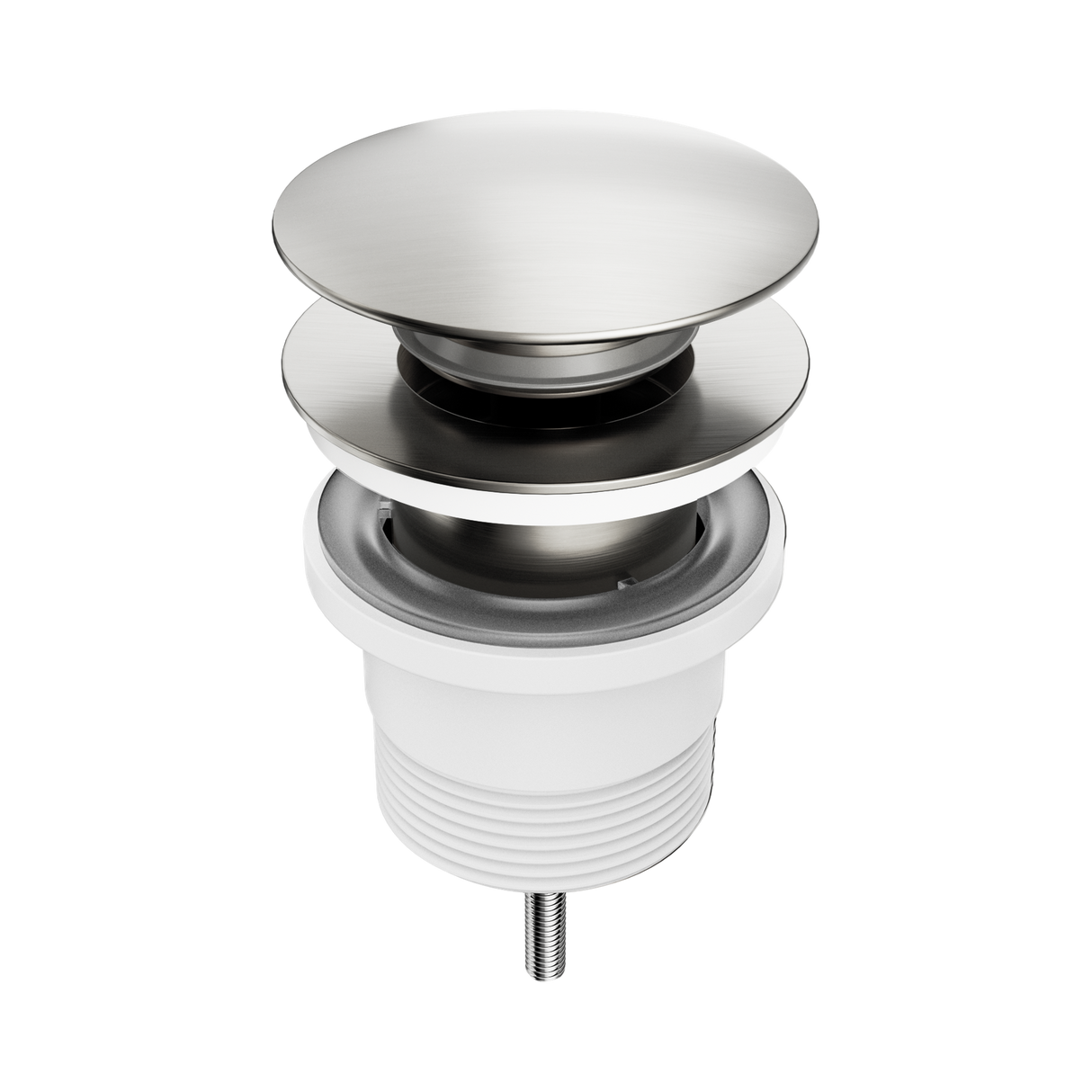 An image of Nero Tapware Project Pop Up Waste Brushed Nickel