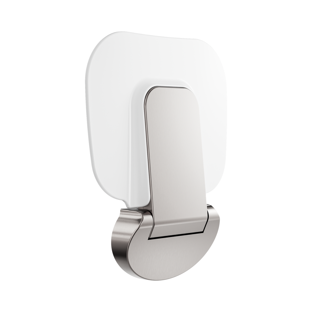 An image of Nero Tapware Mecca Care Shower Seat 400X330mm Brushed Nickel