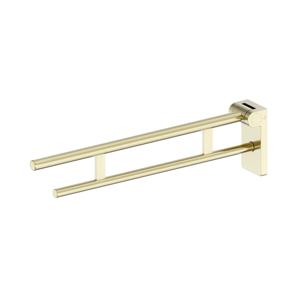 An image of Nero Tapware Mecca Care Foldable Toilet Support Arm Brushed Gold