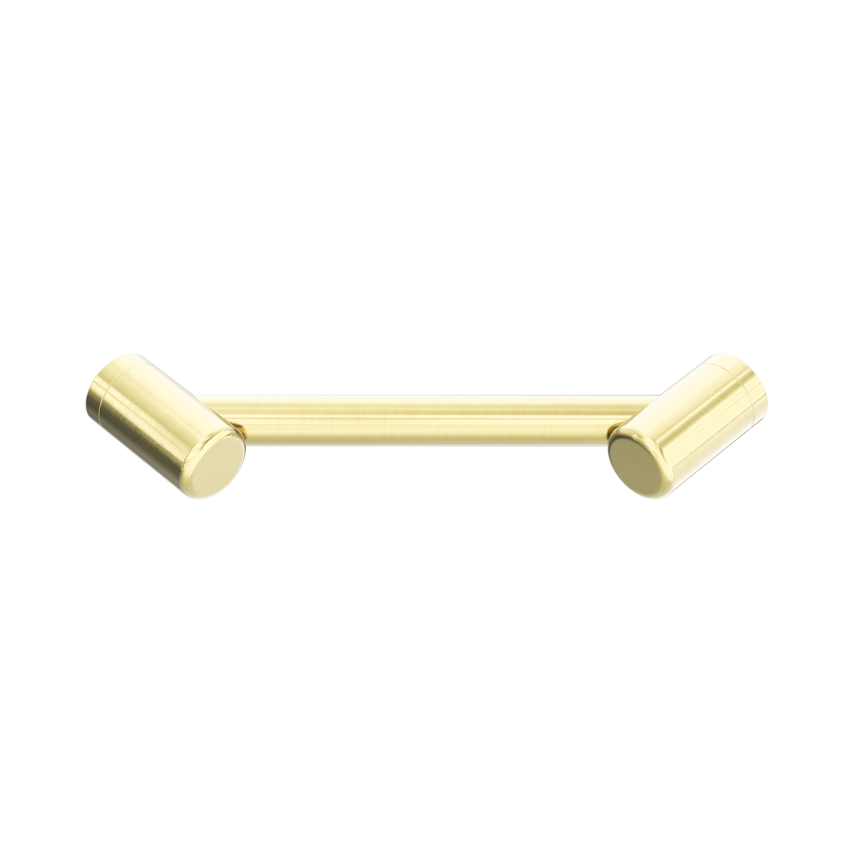 An image of Nero Tapware Mecca Care 25mm Footrest Corner Grab Rail 215mm Brushed Gold