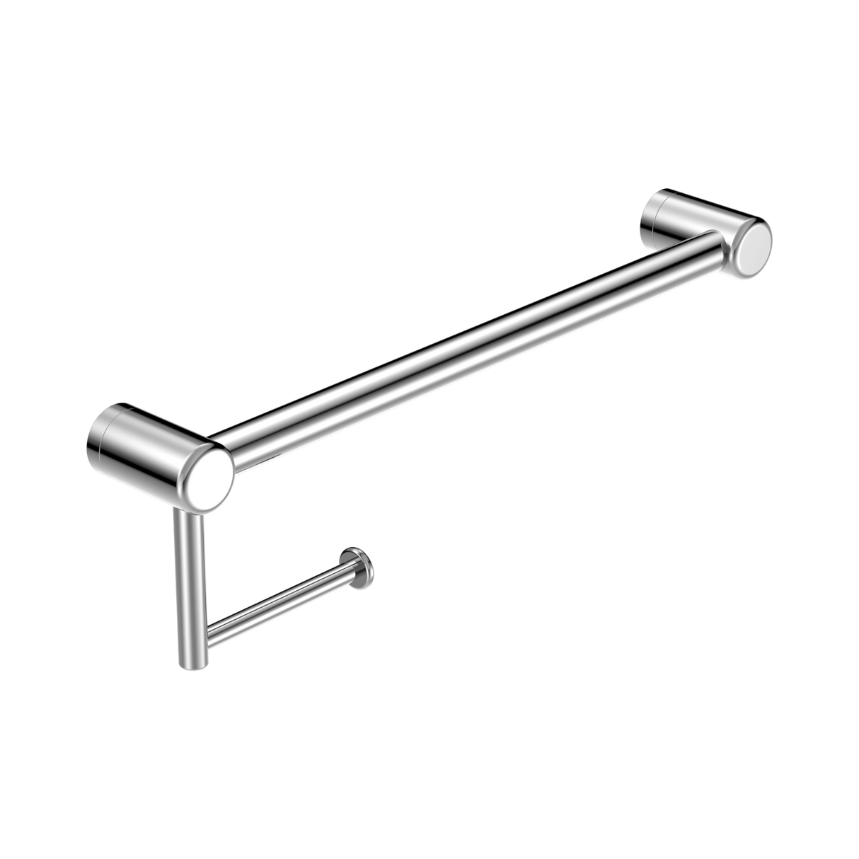 An image of Nero Tapware Mecca Care 25mm Toilet Roll Rail 450mm Chrome