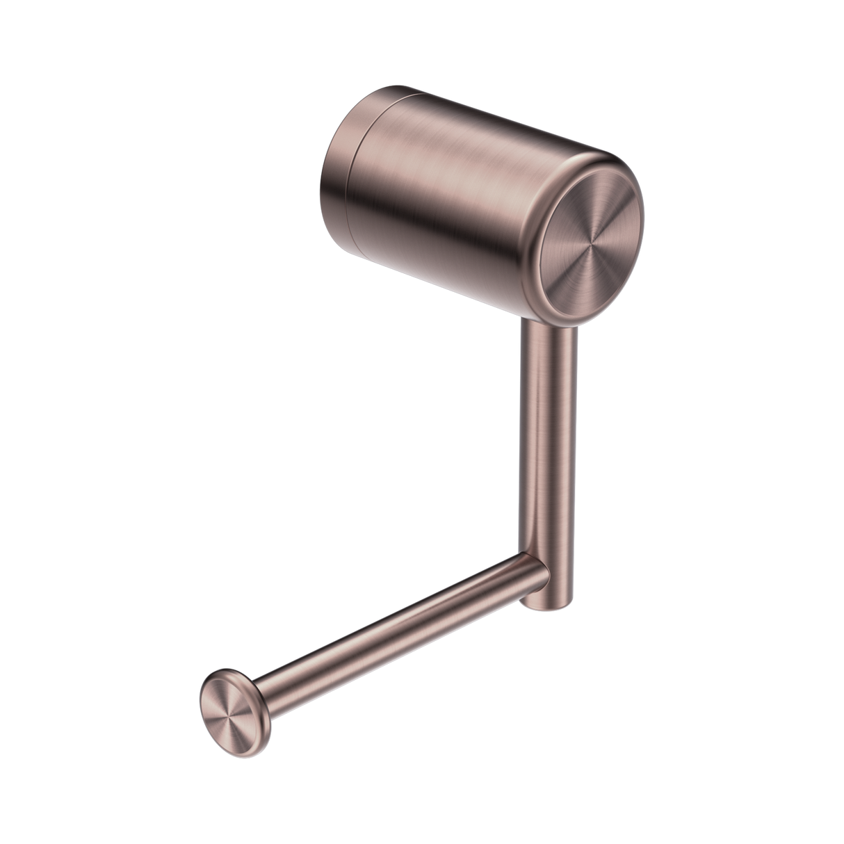 An image of Nero Tapware Mecca Care Heavy Duty Toilet Roll Holder Brushed Bronze