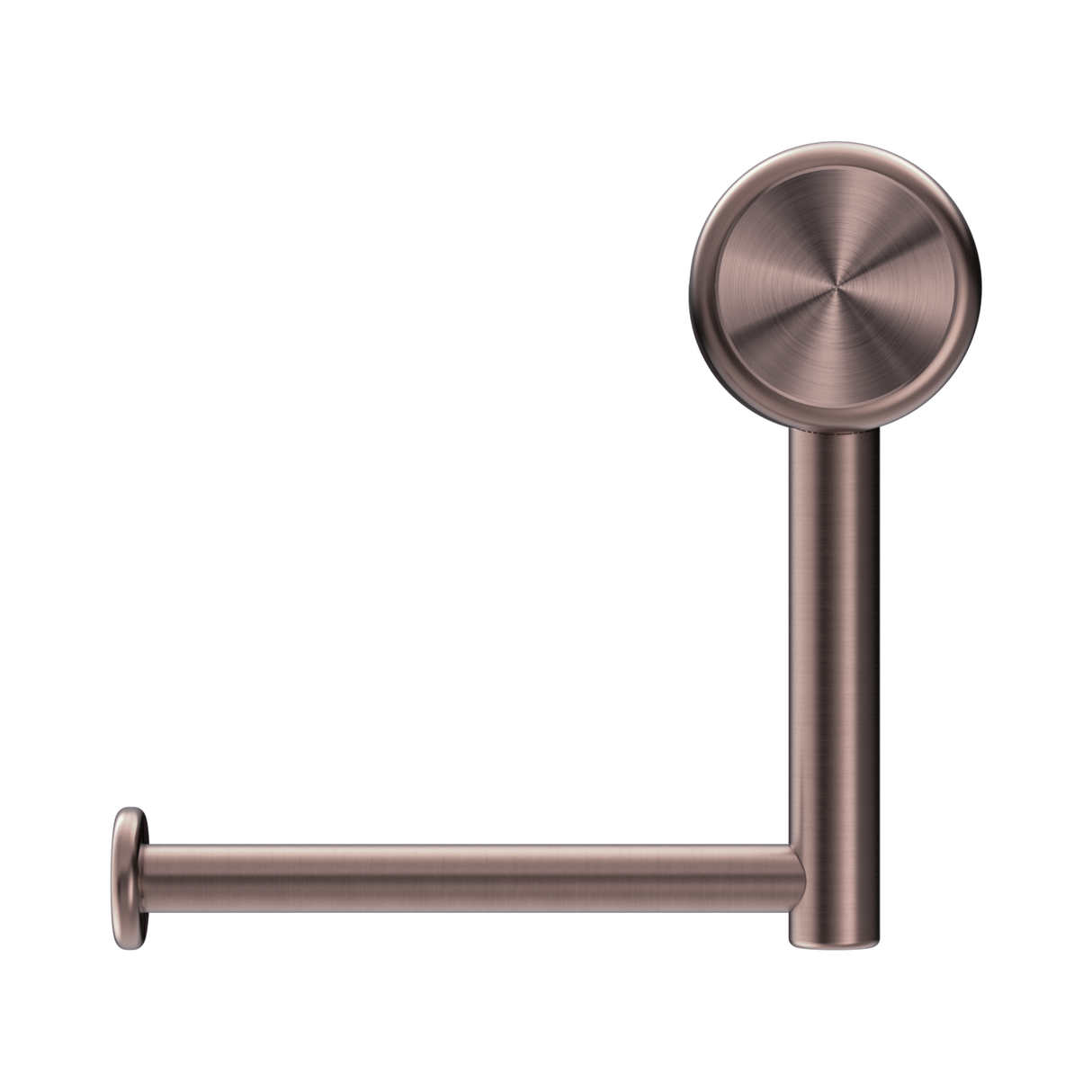 An image of Nero Tapware Mecca Care Heavy Duty Toilet Roll Holder Brushed Bronze