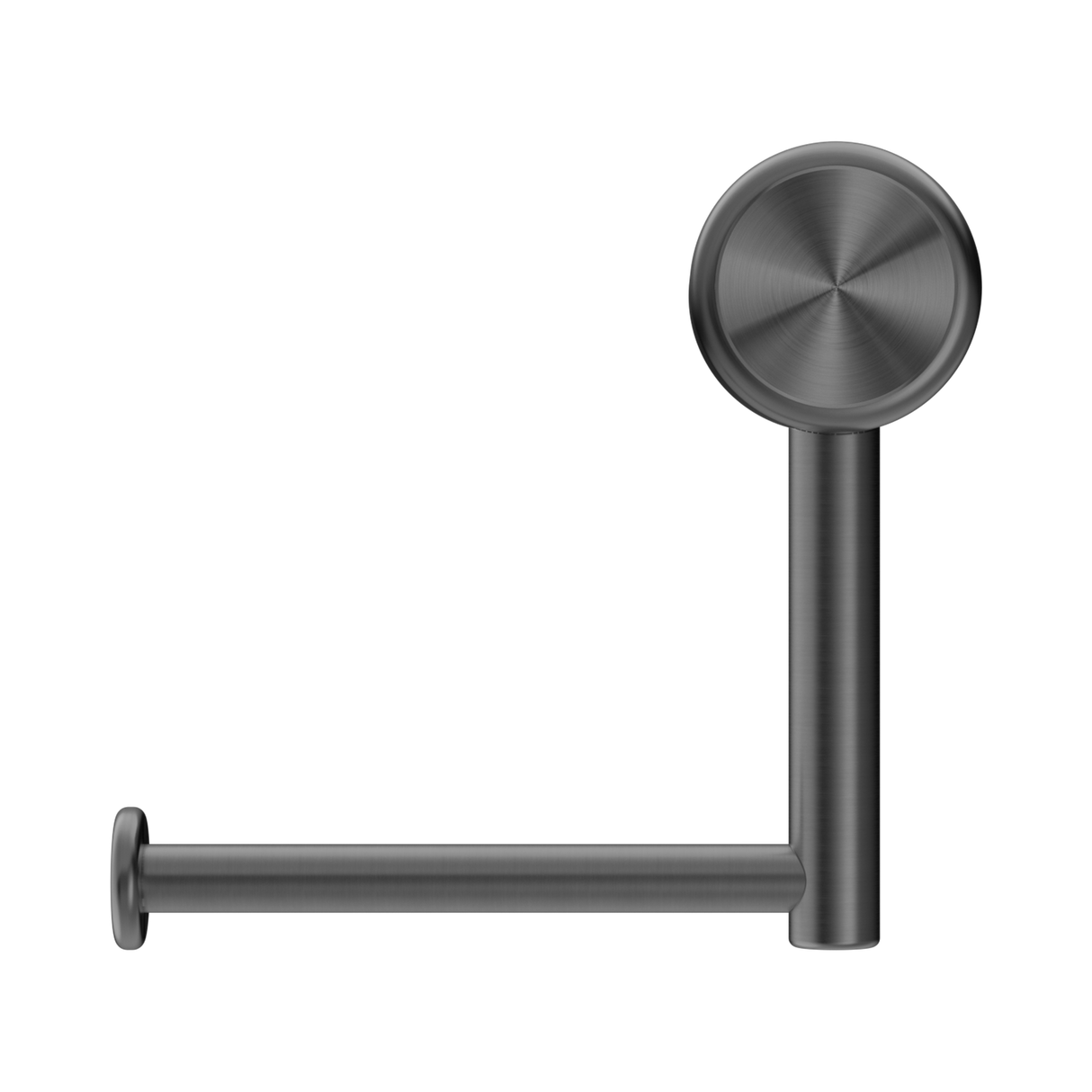 An image of Nero Tapware Mecca Care Heavy Duty Toilet Roll Holder Gun Metal