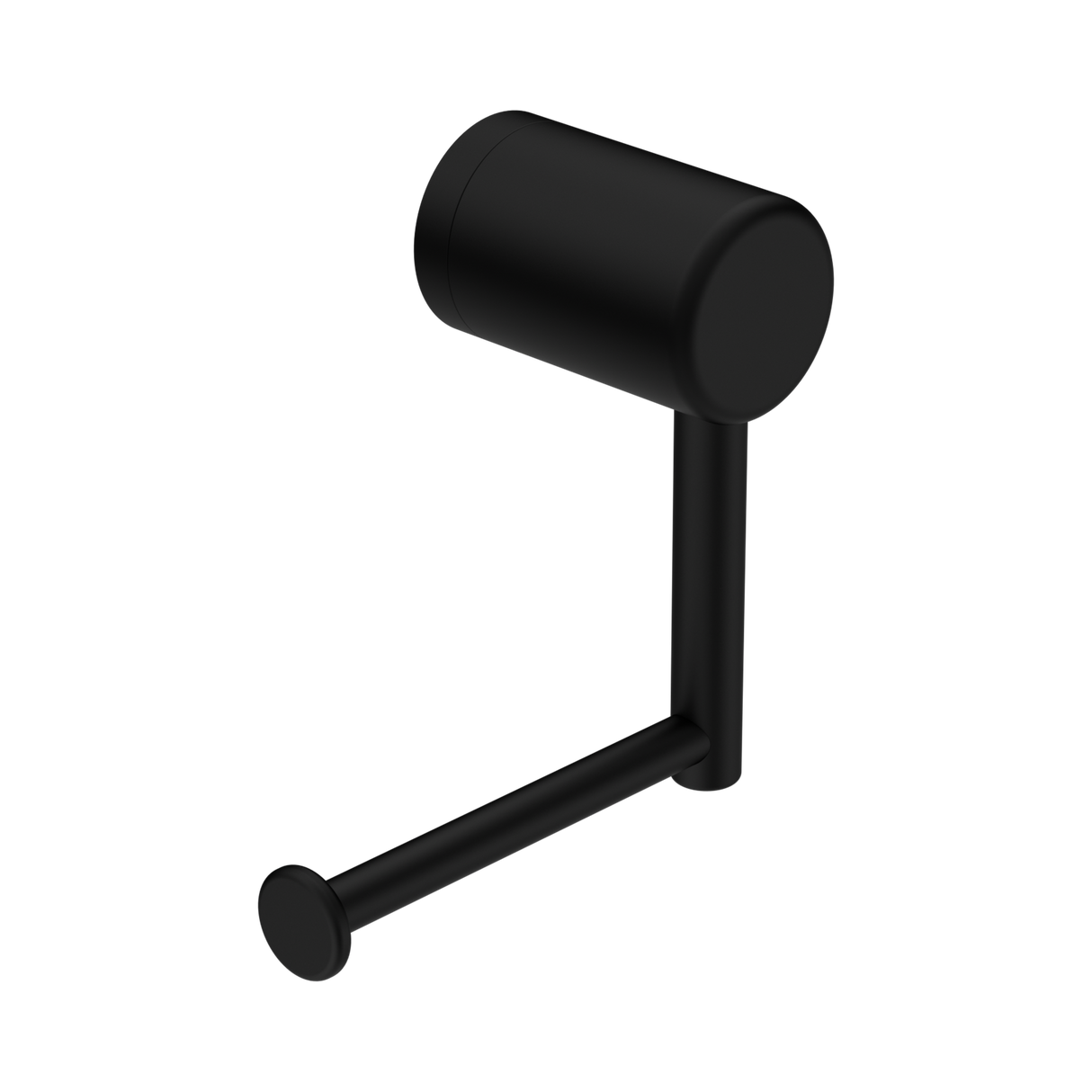 An image of Nero Tapware Mecca Care Heavy Duty Toilet Roll Holder Matte Black