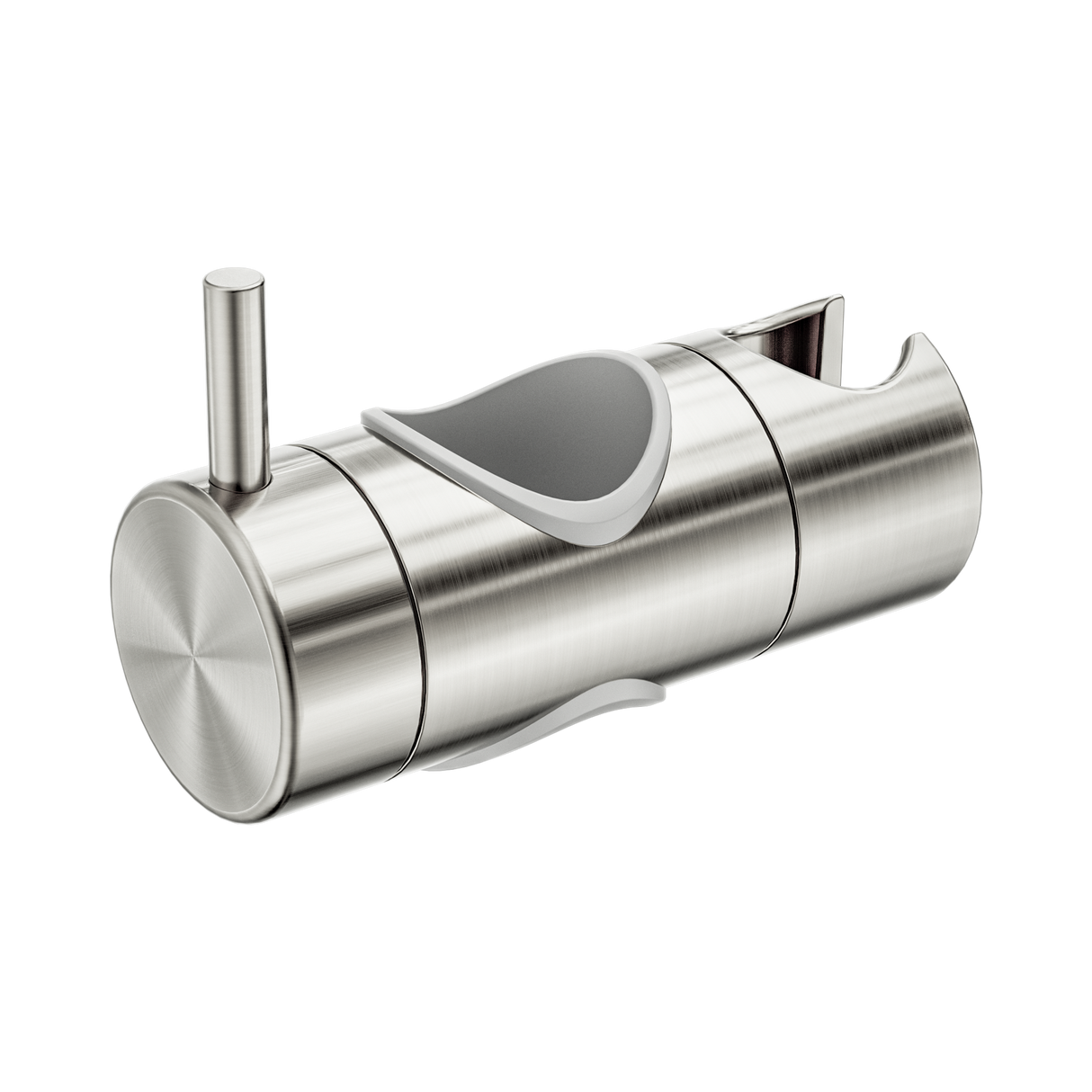 An image of Nero Tapware Slider For Mecca Care 32mm Grab Rail Shower Rail Set Brushed Nickel