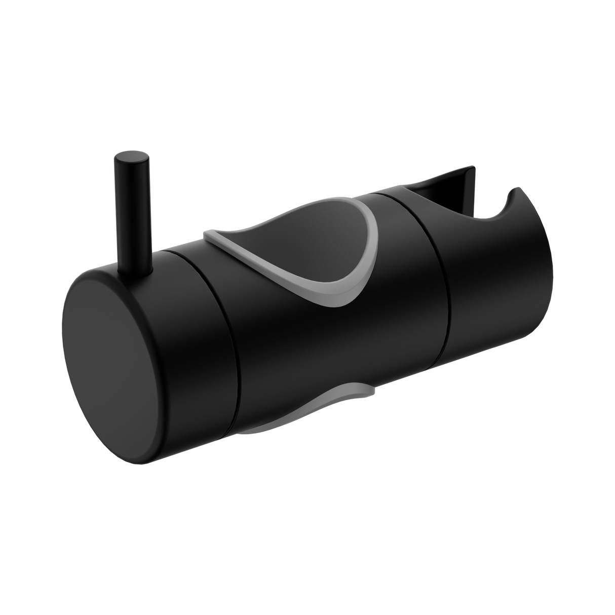 An image of Nero Tapware Slider For Mecca Care 32mm Grab Rail Shower Rail Set Matte Black