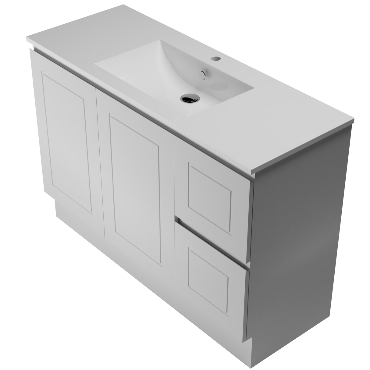 Nevada Classic Vanity 1200mm Centre Bowl Alpha Top Floor standing (NVC-V-1200-C-APH-F)