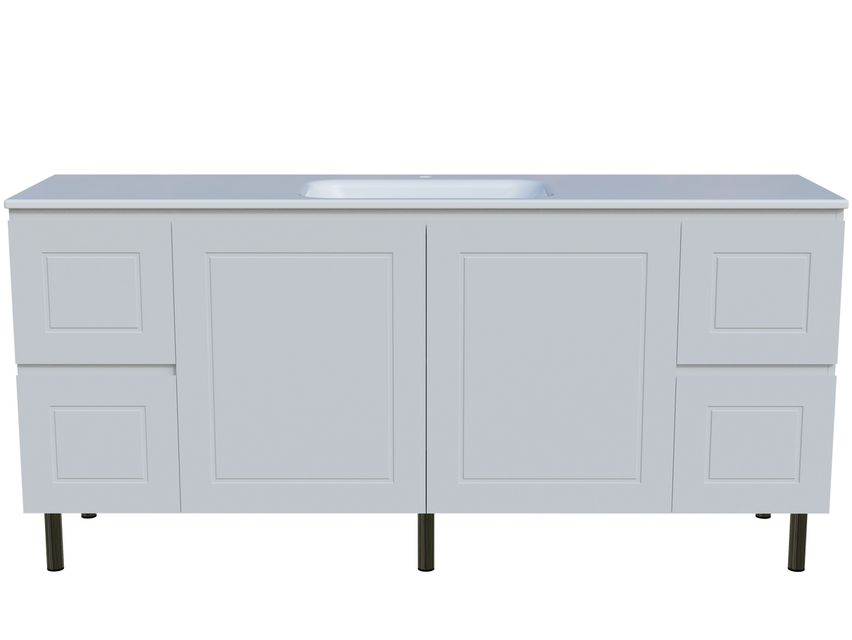 Nevada Classic Vanity 1800mm Centre Bowl Stadium Top On Legs (NVC-V-1800-C-STD-L)