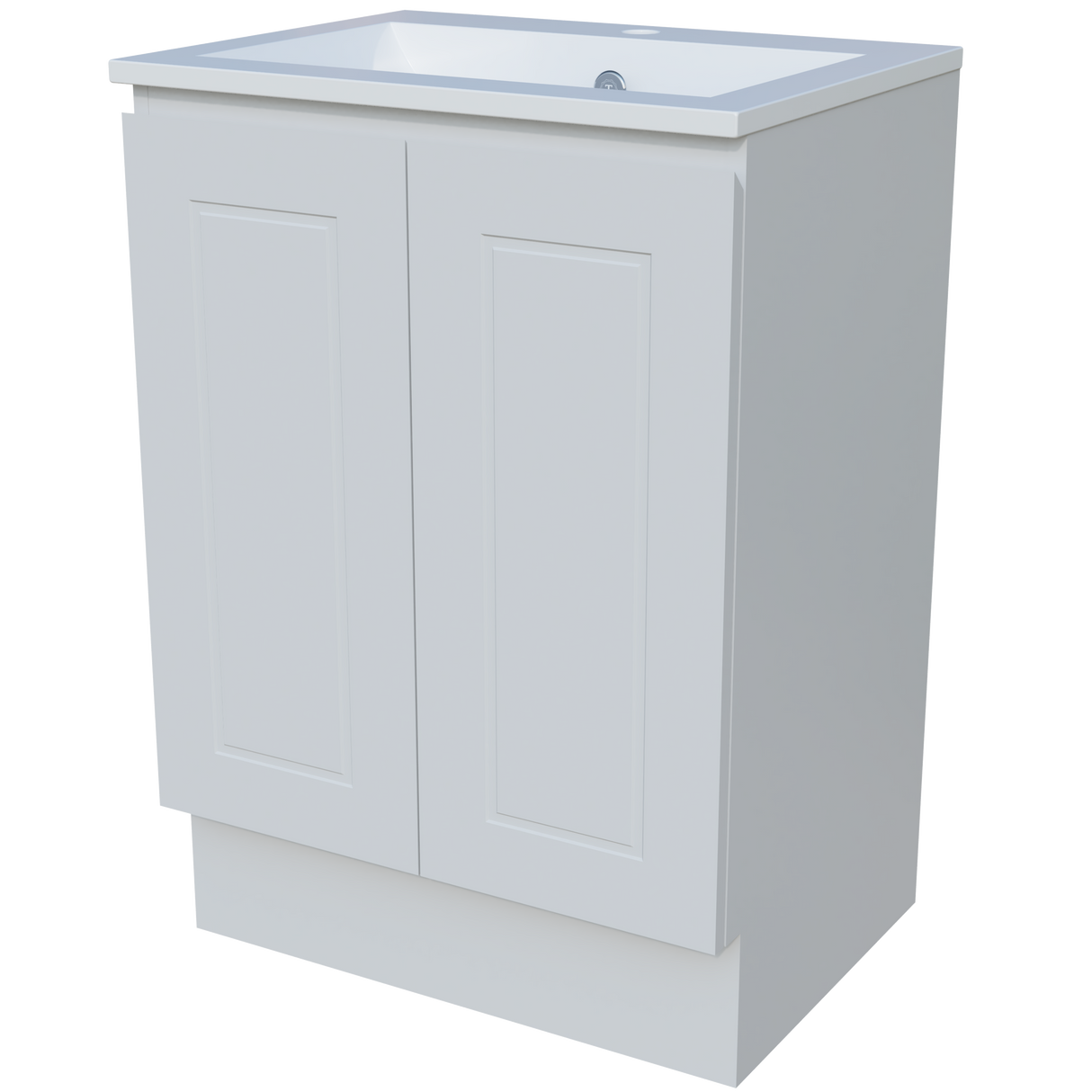 Nevada Classic Vanity 600mm Centre Bowl Alpha Top Floor standing (NVC-V-600-C-APH-F)