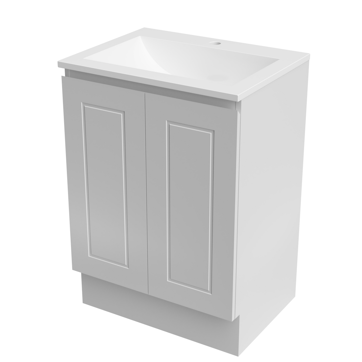 Nevada Classic Vanity 600mm Centre Bowl Regal Top Floor standing (NVC-V-600-C-REG-F)