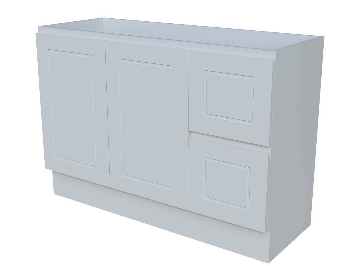 Nevada Classic Cabinet Only 1200mm Right Bowl Floor standing