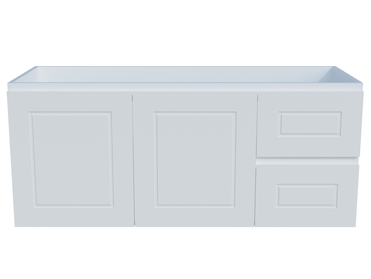 Nevada Classic Cabinet Only 1200mm Right Bowl Wall hung