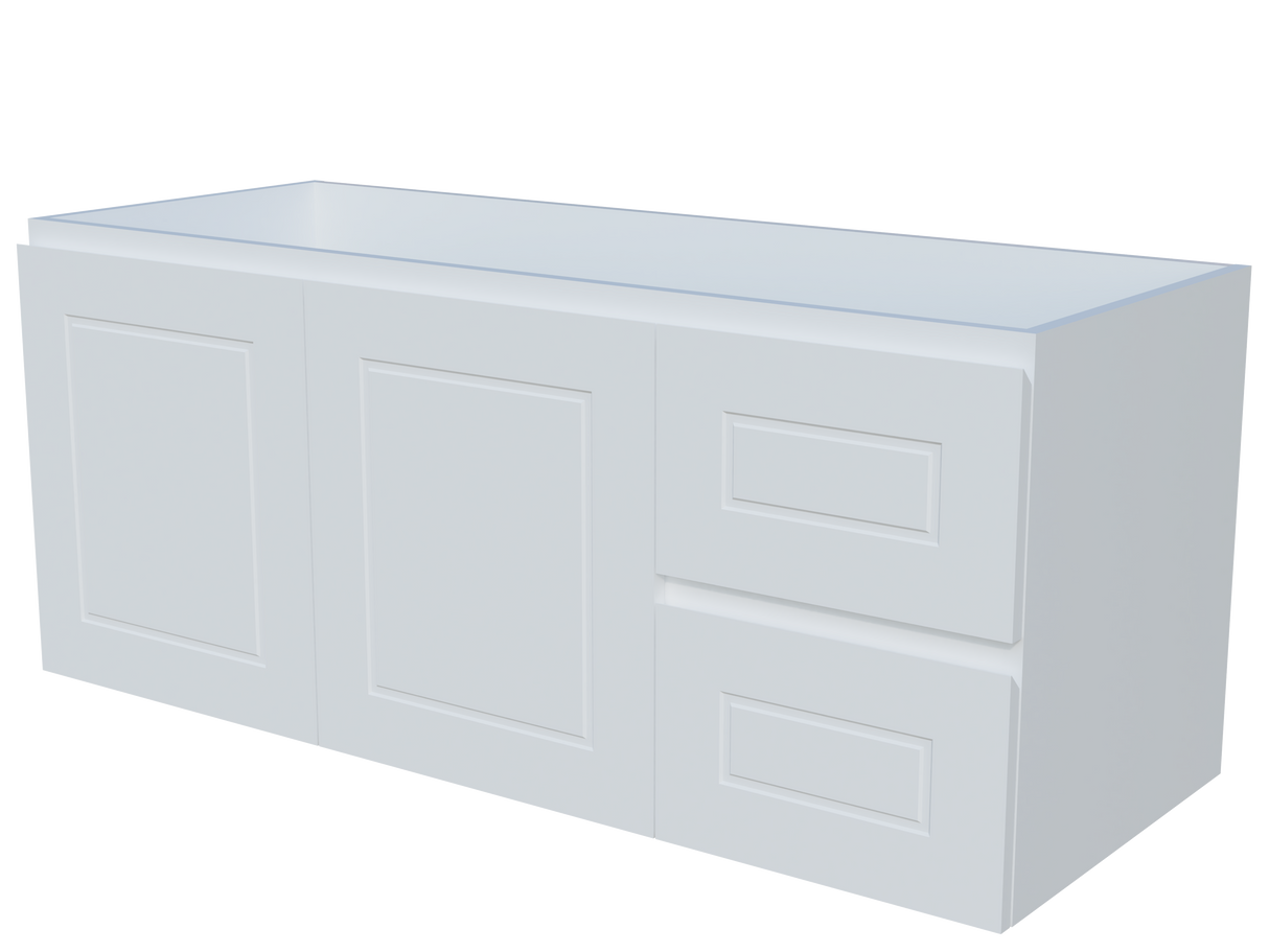 Nevada Classic Cabinet Only 1200mm Left Bowl Wall hung