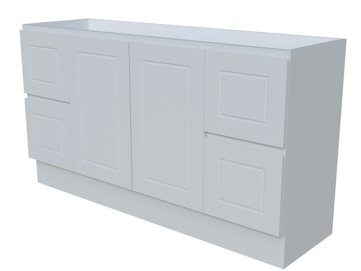 Nevada Classic Cabinet Only 1500mm Left Bowl Floor standing