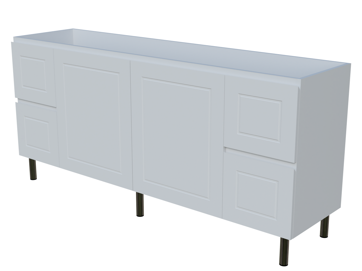 Nevada Classic Cabinet Only 1800mm Double Bowl On Legs