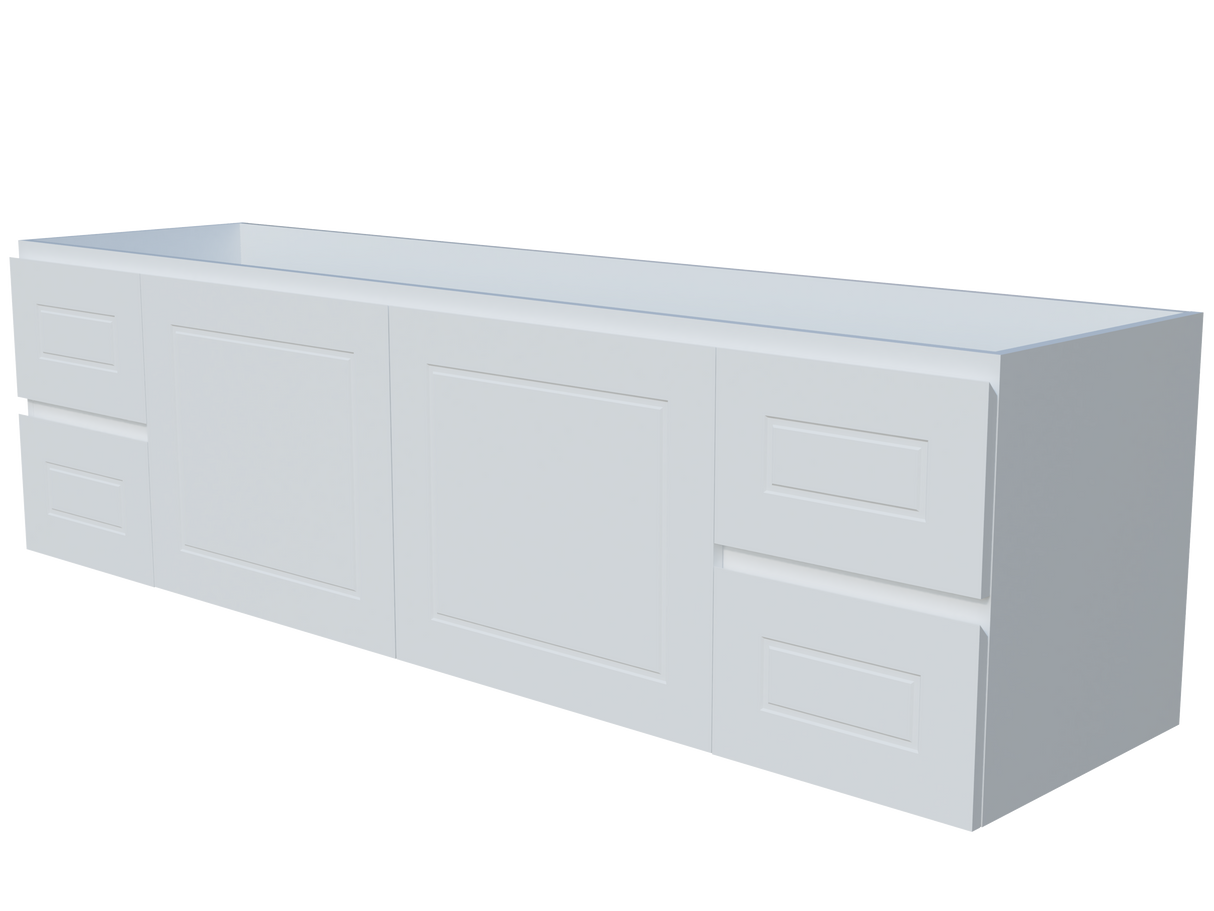 Nevada Classic Cabinet Only 1800mm Centre Bowl Wall hung