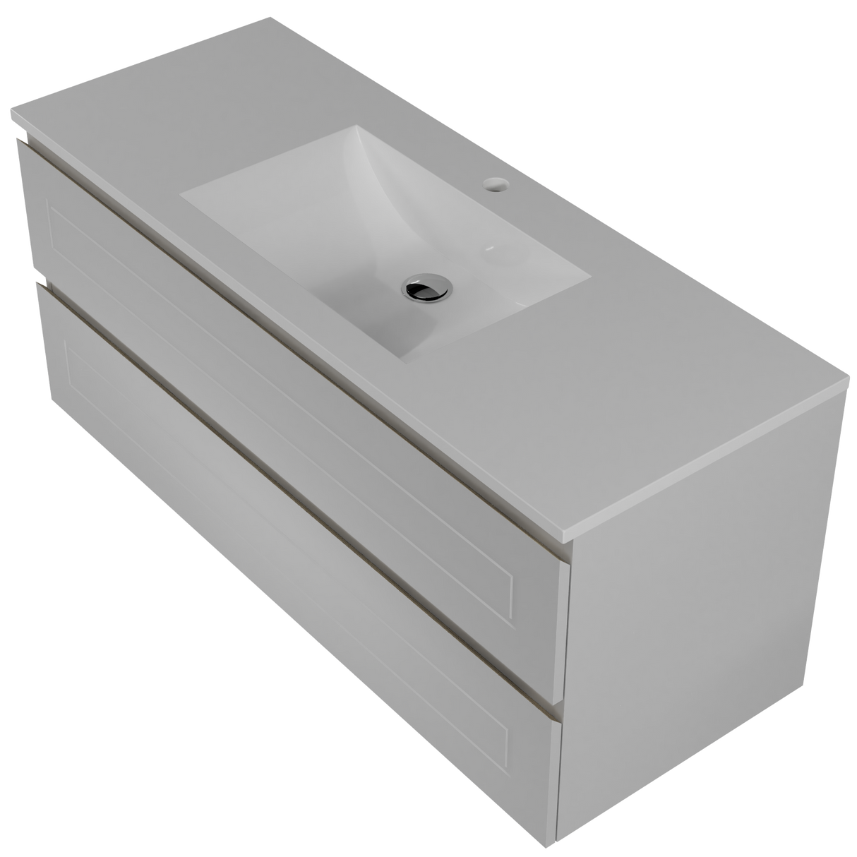 Nevada Plus Classic Vanity 1200mm Centre Bowl Regal Top Wall hung (NVPC-V-1200-C-REG-W)
