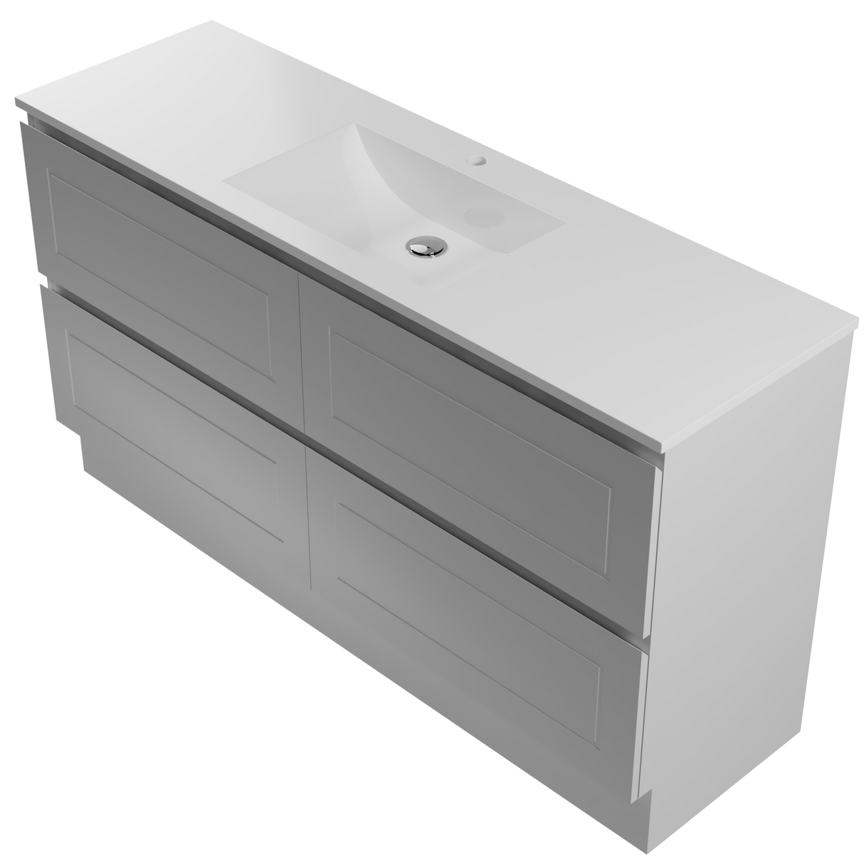 Nevada Plus Classic Vanity 1500mm Centre Bowl Regal Top Floor standing (NVPC-V-1500-C-REG-F)
