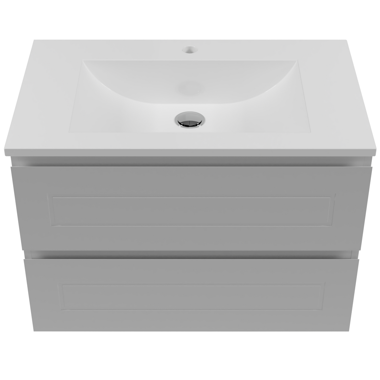 Nevada Plus Classic Vanity 750mm Centre Bowl Regal Top Wall hung (NVPC-V-750-C-REG-W)