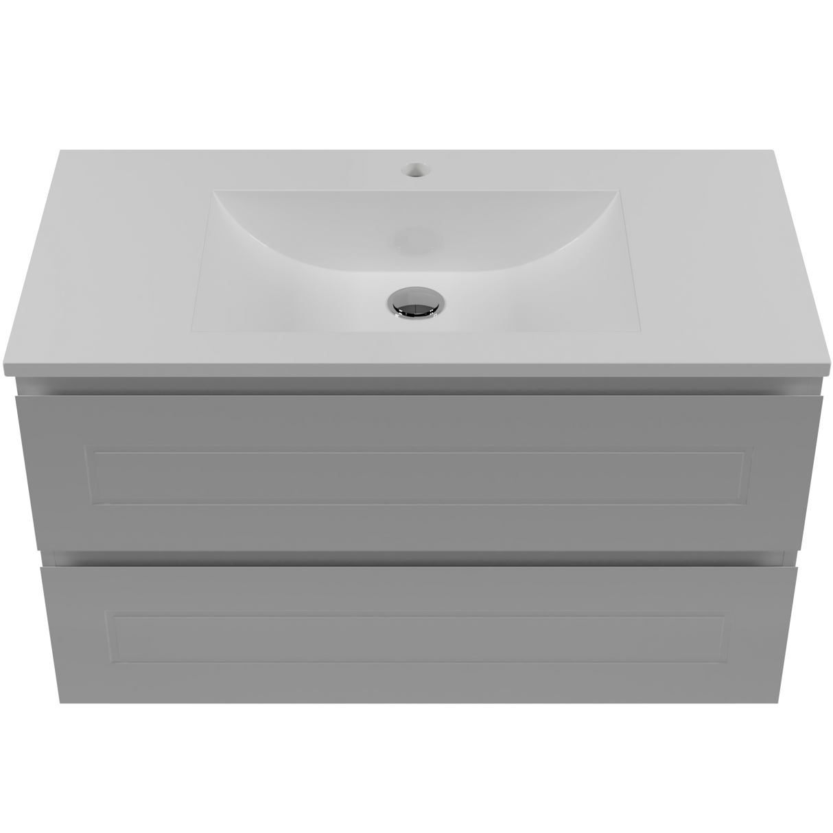 Nevada Plus Classic Vanity 900mm Centre Bowl Regal Top Wall hung (NVPC-V-900-C-REG-W)