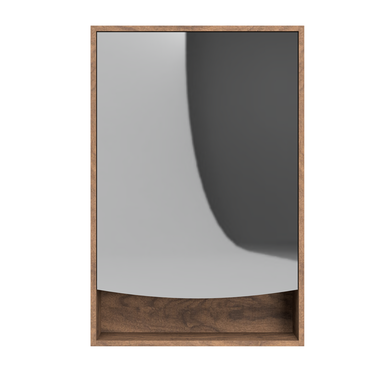 Pure Bliss Mirror Cabinet 600mm Single Door Gold Collection (PBS-SC-600-S-G)