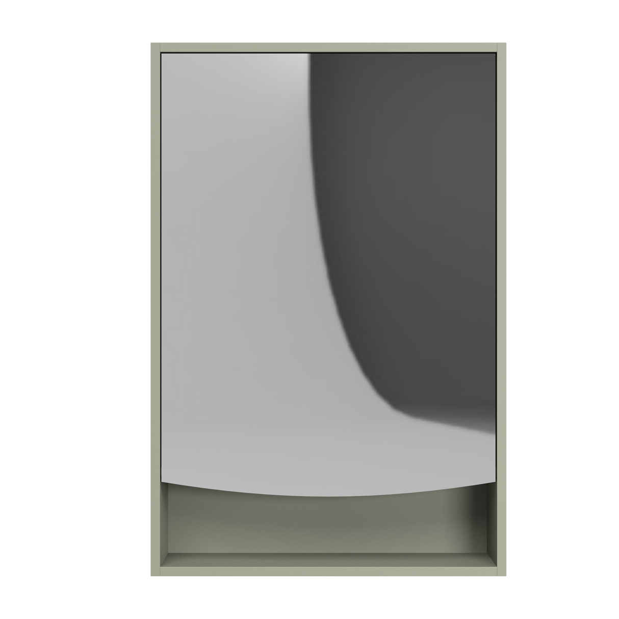 Pure Bliss Mirror Cabinet 600mm Single Door Gold Collection (PBS-SC-600-S-G)