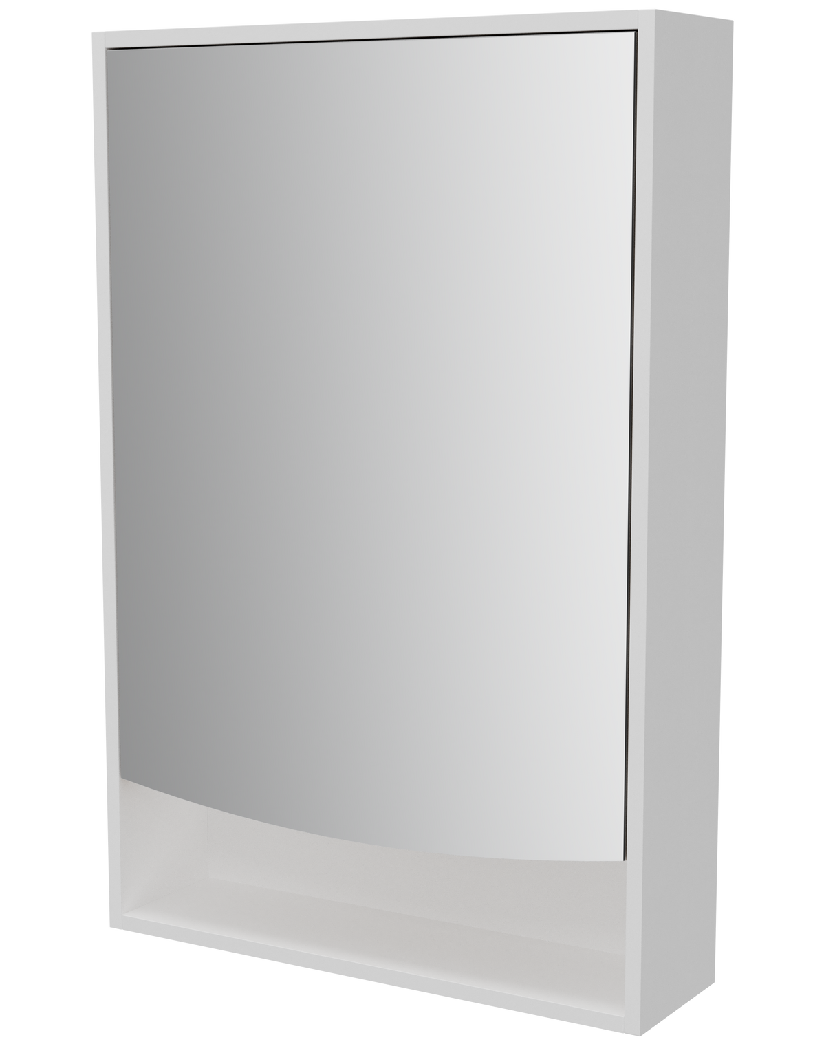 Pure Bliss Mirror Cabinet 600mm Single Door Platinum Collection (PBS-SC-600-S-P)