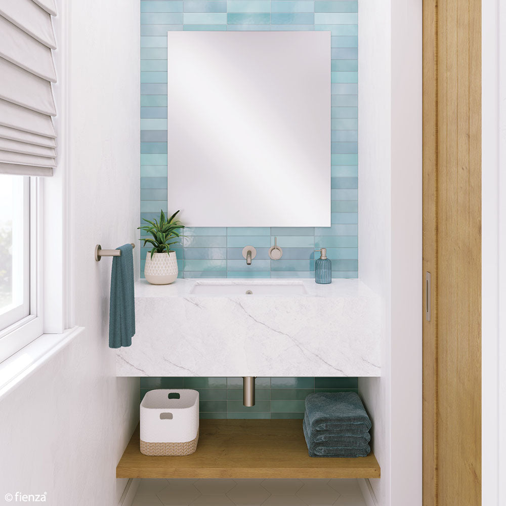 Pencil Edge Rectangular Glue-On Mirror, 900 x 750mm