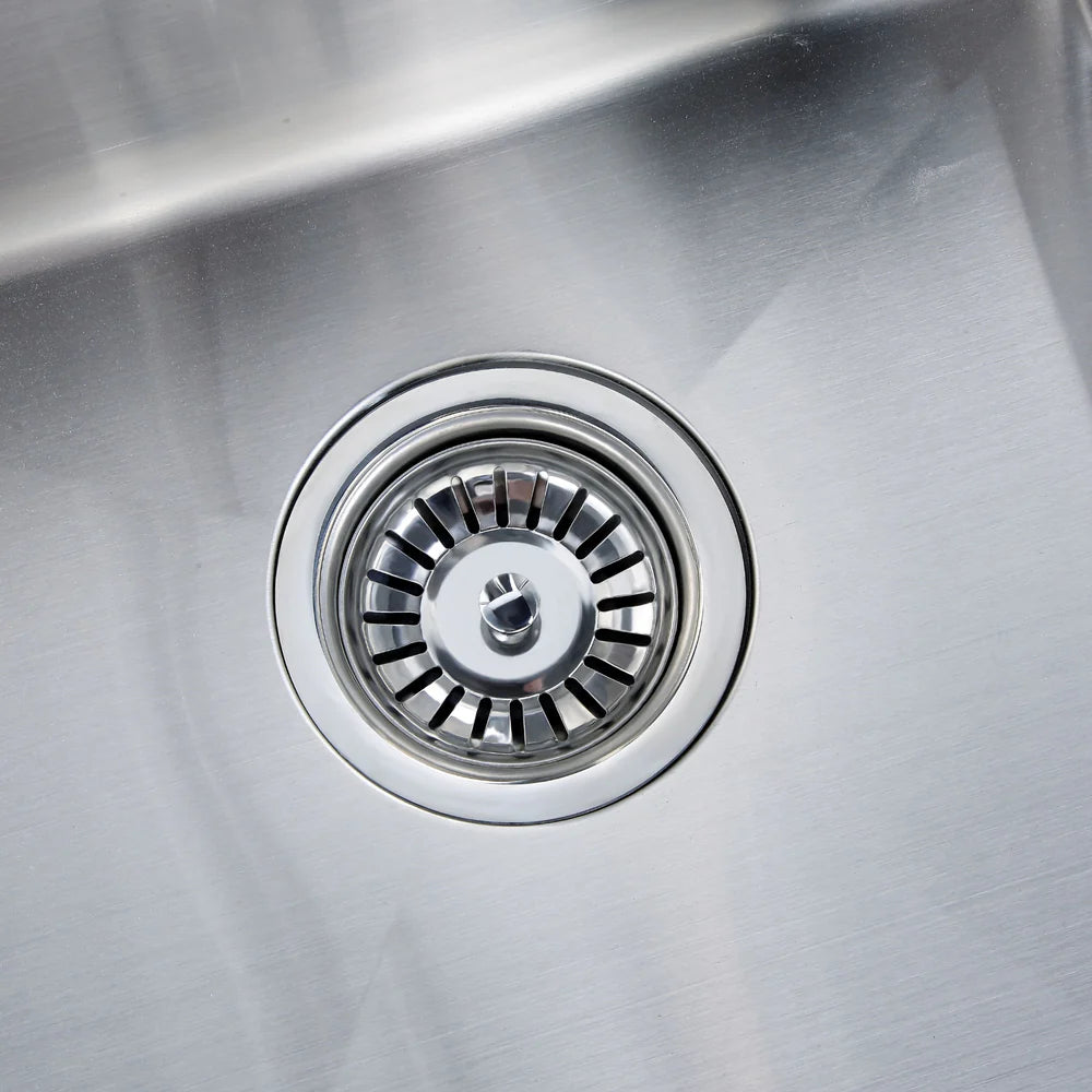 Single Square Bowl Stainless Steel Kitchen Sink Round Waste PKSS-450R