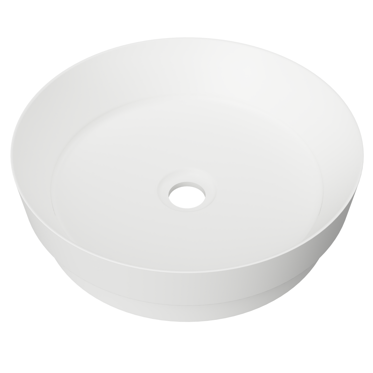 An image of Timberline's Radius Basin 400mm White Matt