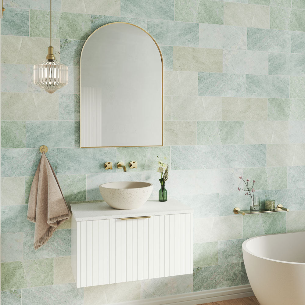 Jada Concrete Bath, Warm White