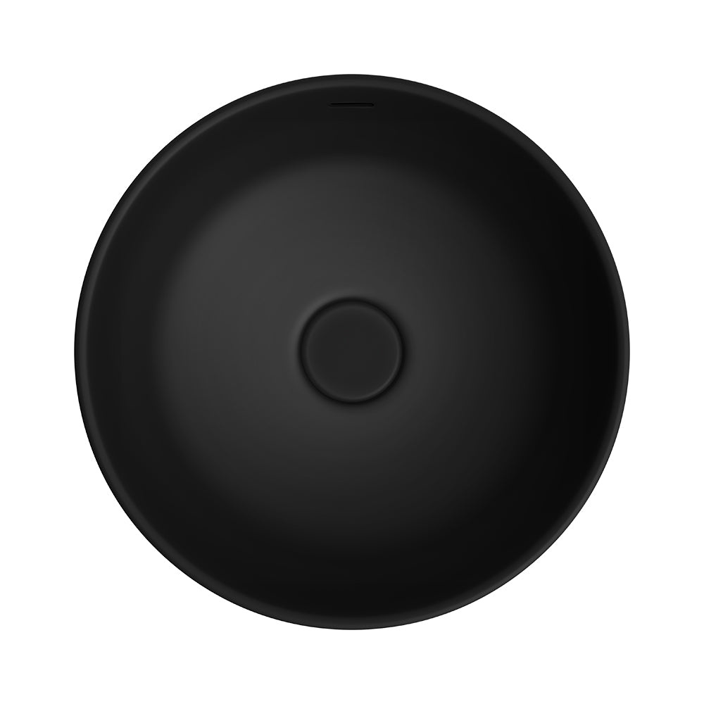 Reba Luxe Above Counter Basin, Matte Black