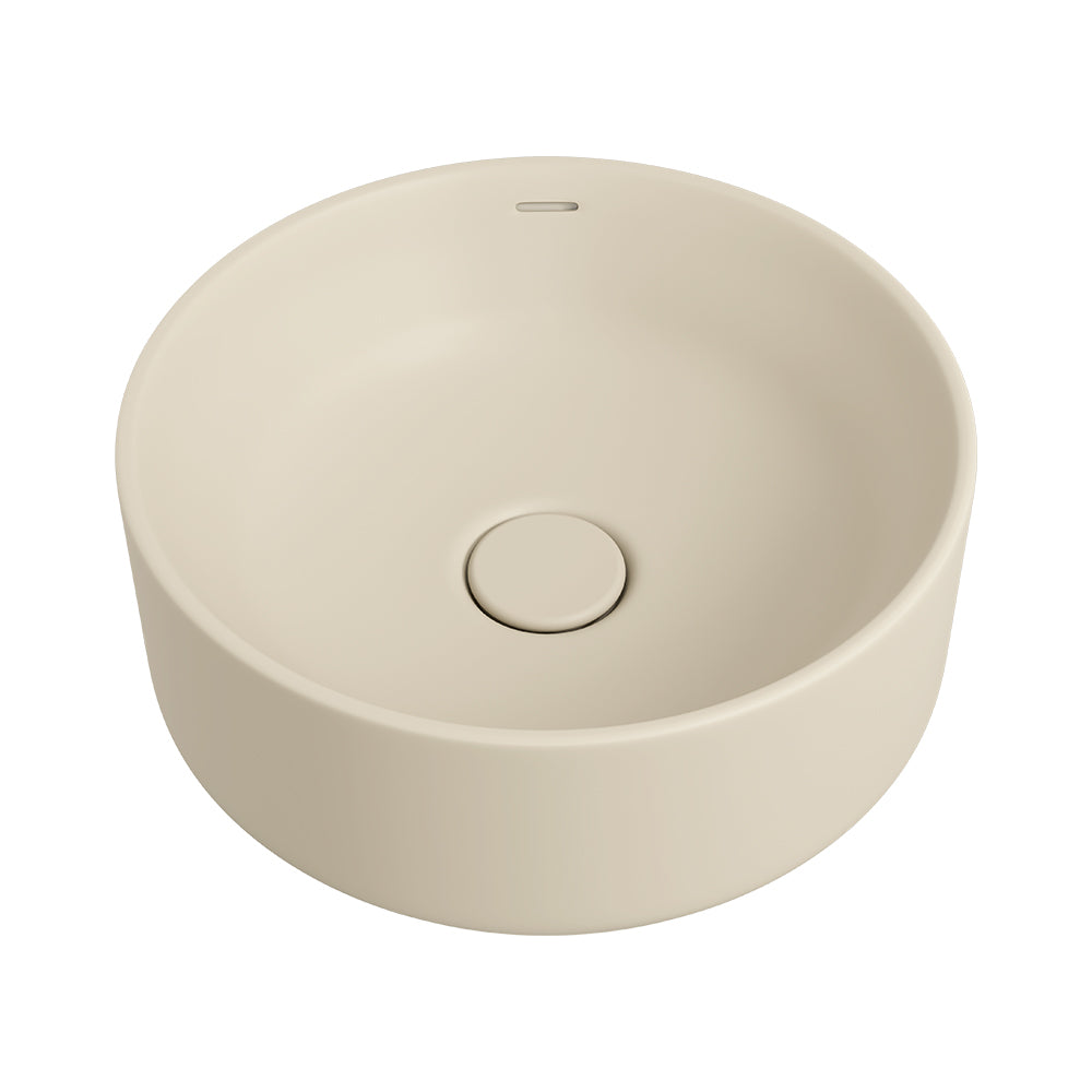 Reba Luxe Above Counter Basin, Matte Khaki
