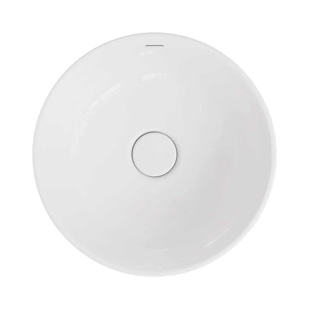 Reba Luxe Above Counter Basin, Gloss White