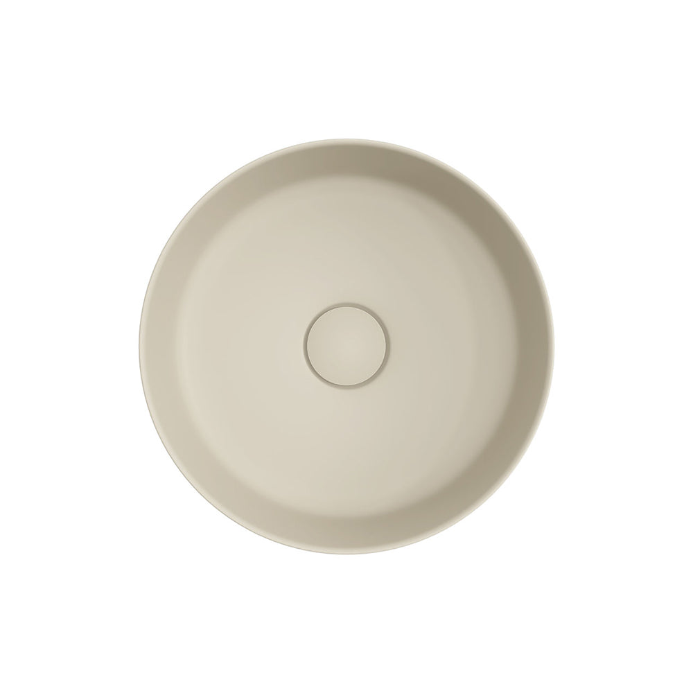 Reba Mini Above Counter Basin, Matte Khaki