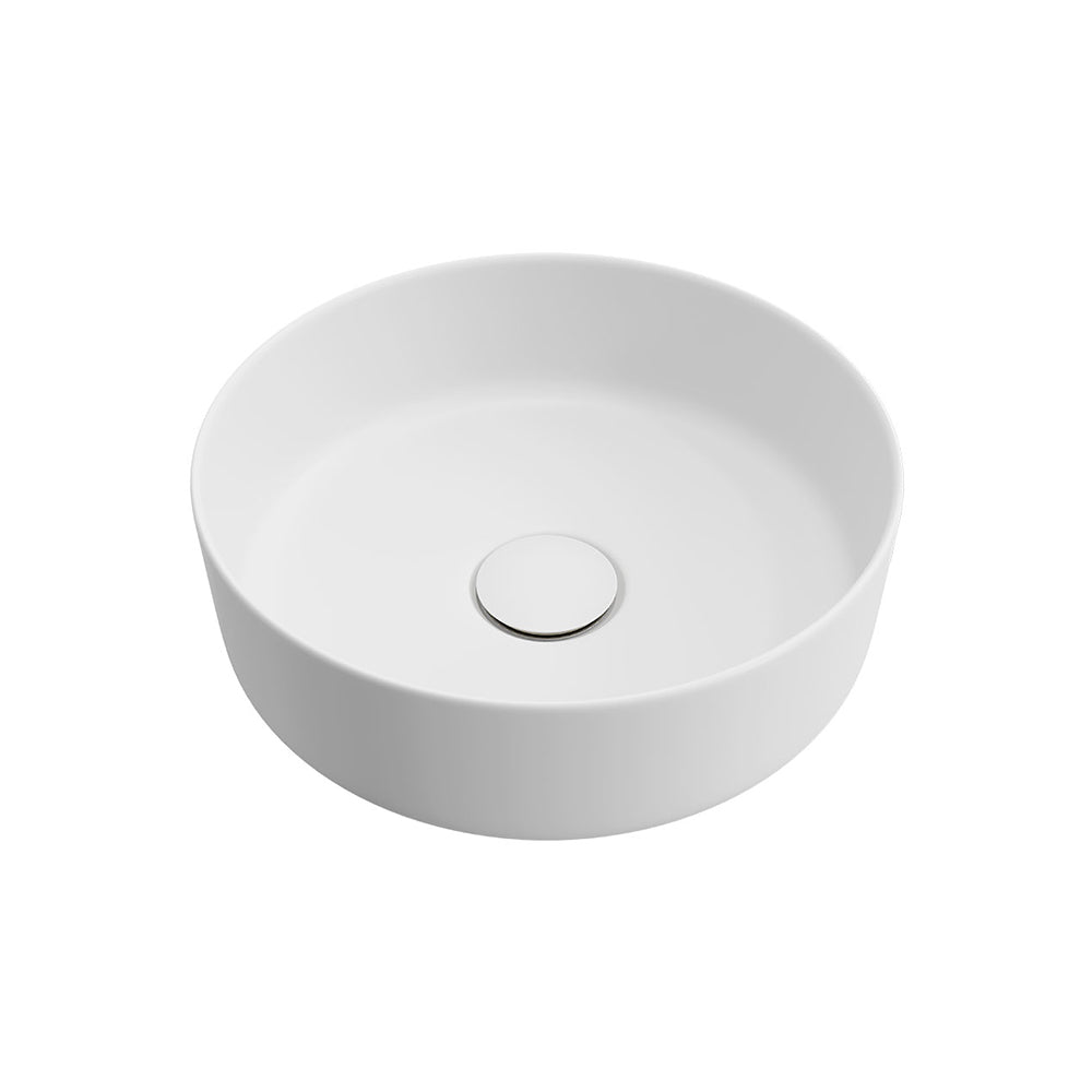 Reba Mini Above Counter Basin, Matte White