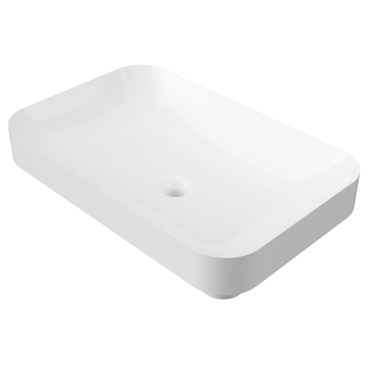 An image of Timberline's Rome Basin 600mm White Gloss