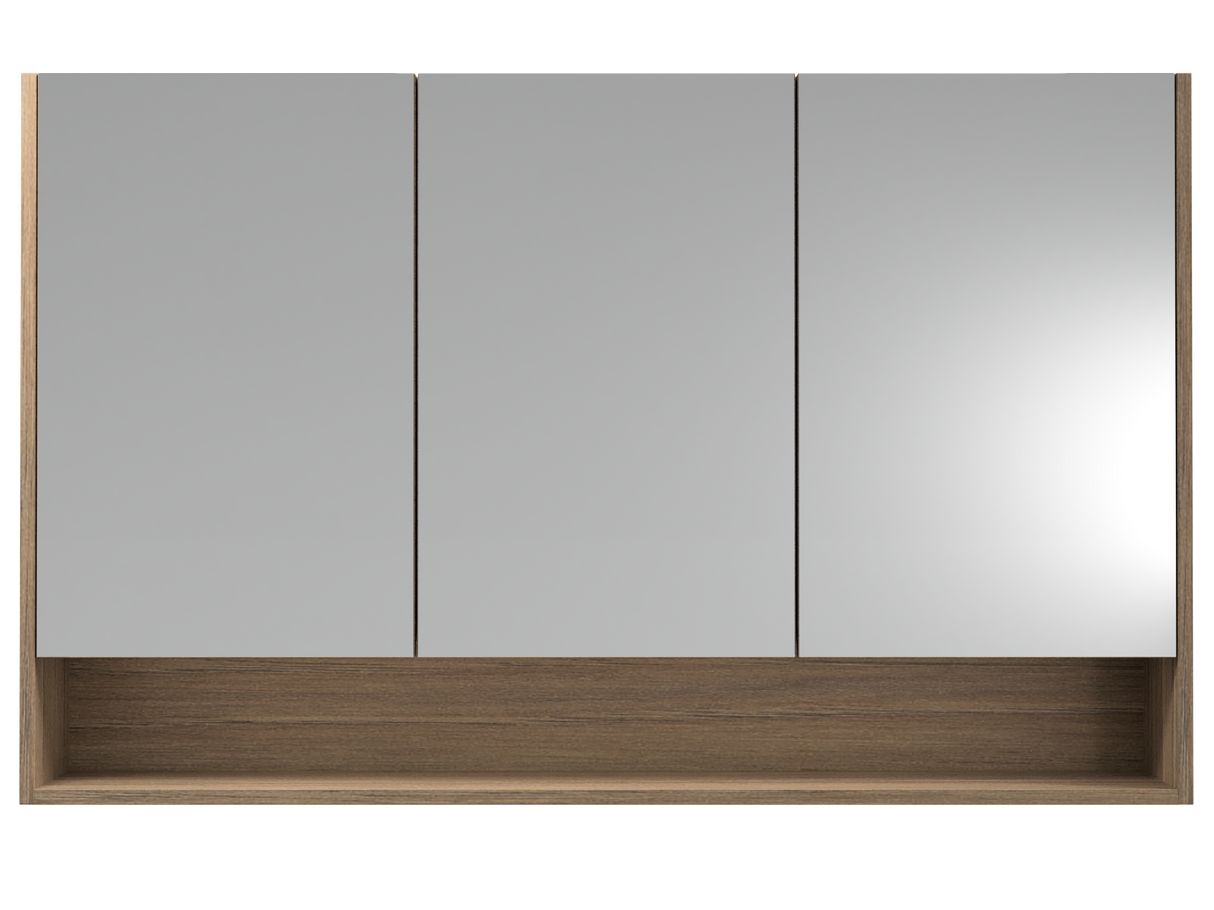 Sanremo Mirror Cabinet 1200mm Three Door Gold Collection (SAN-SC-1200-3-G)