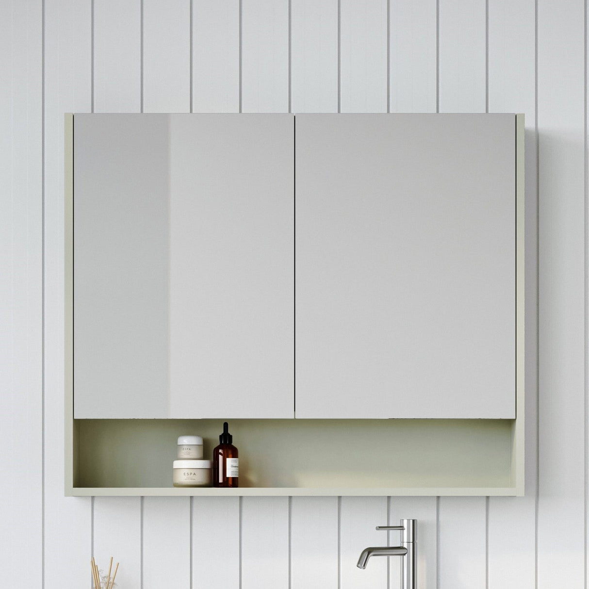 Sanremo Mirror Cabinet 900mm Double Door Platinum Collection (SAN-SC-900-D-P)