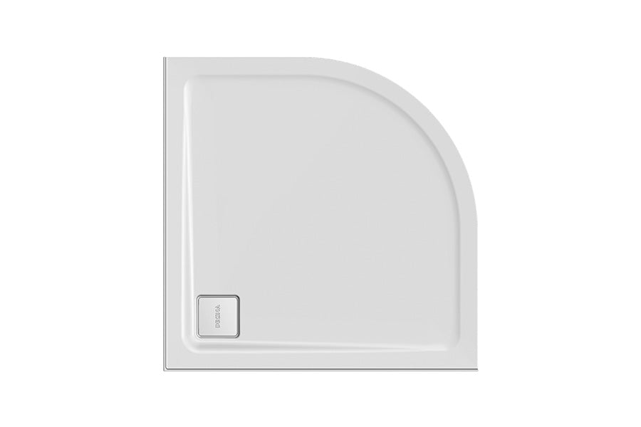 Luna Shower Base 1000 x 1000 Curved Waste - 2 Tile Bead