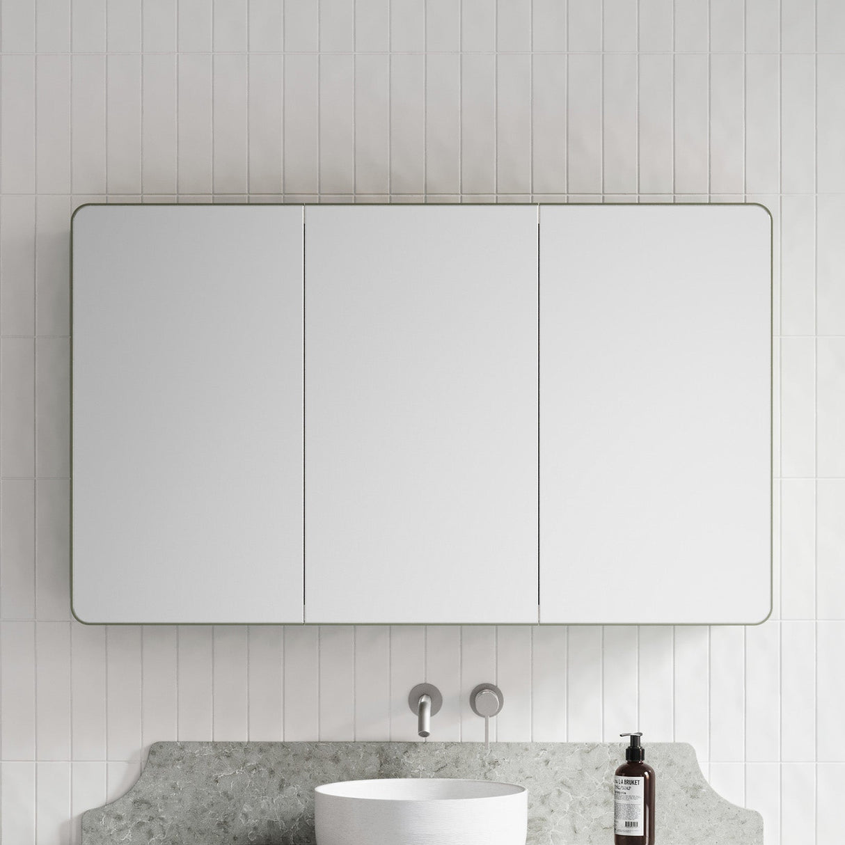 Sutherland House Collection Mirror Cabinet 1200mm x 720mm high Three Door Gold Collection (SHC-SC-1200-3-G)