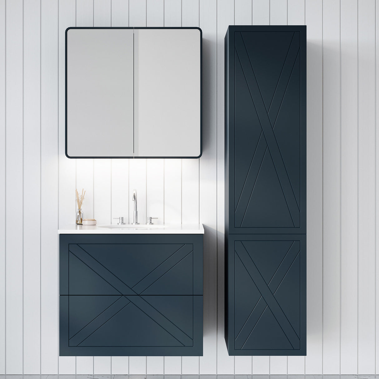 Sutherland House Collection Storage Cabinet 400mm Wall Hung