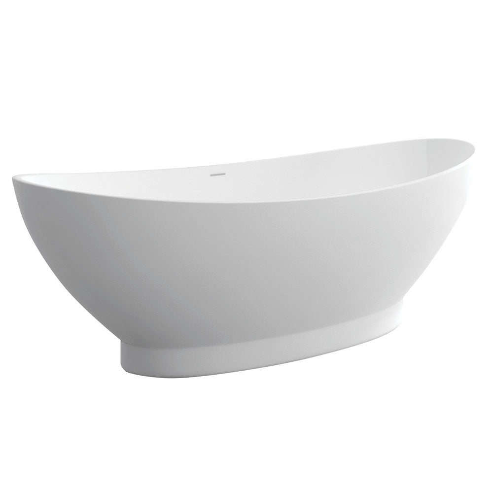 Antonia Solid Surface Bath, Matt white