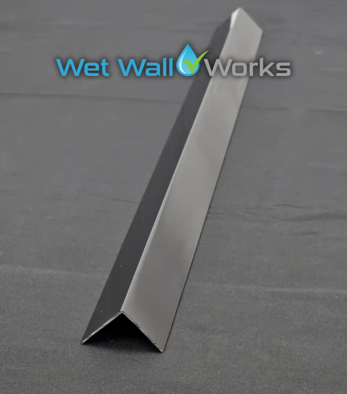 External Square Corner Trim - Black - for Wet Wall Panels - 2400mm (h)